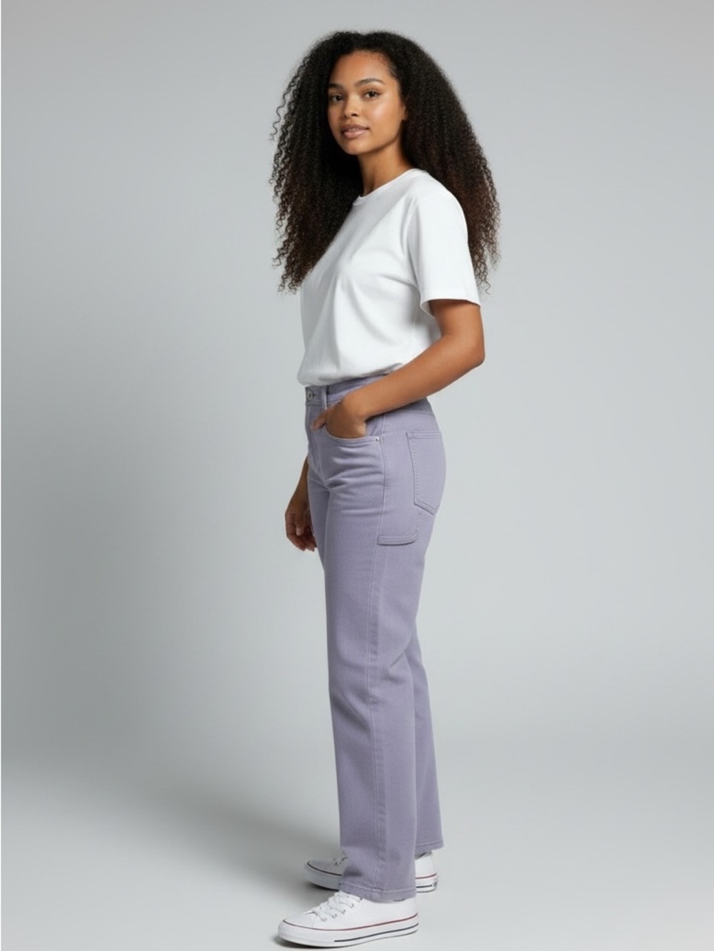 Carhartt WIP  Work In Progress Purple Pierce Straight-Leg Jeans - Picture 2 of 16